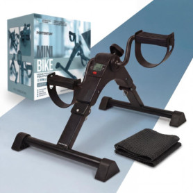 Mini Vélo d'Appartement PORTENTUM pour Seniors - Pliable avec Écran LCD et Tapis Antidérapant