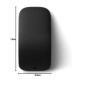 Souris Bluetooth Microsoft Surface Arc - Ultra Fine et Portable, Noir