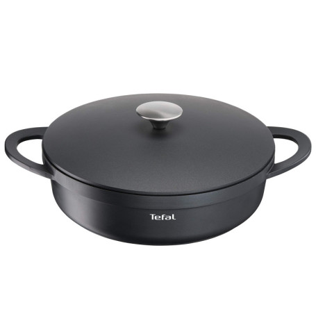 Sauteuse Tefal Trattoria en Fonte d'Aluminium avec Couvercle - Revêtement Antiadhésif 28 cm