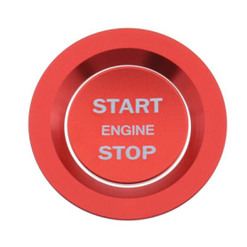 Moulure Intérieure en Aluminium Rouge pour Interrupteur de Démarrage - Compatible Land Rover