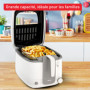 Friteuse Électrique Tefal Super Uno Access 2,2 L - Frites Croustillantes pour Toute la Famille
