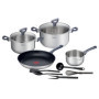 Batterie de Cuisine Tefal Daily Cook 11 Pièces - Casseroles et Poêle Antiadhésives
