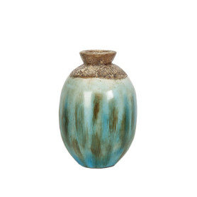 Vase en Terracotta Multicolore - Élégance Artisanale