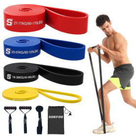 Kit de Bandes Élastiques SURFOU avec Sac de Transport et Guide d'Exercice