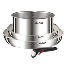 Batterie de Cuisine Tefal Ingenio Emotion 4 Pièces en Acier Inoxydable