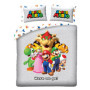 Parure de lit Super Mario 240x220 cm avec 2 Taies d'oreiller - Design Officiel