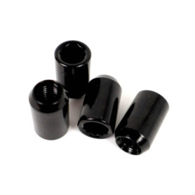 Lot de 4 écrous étoile OMP 12 x 1,5 L - Argent