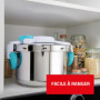 Cocotte-Minute SEB ClipsoMinut'Easy + 7,5L Inox avec Poignées Rabattables