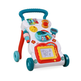 Chariot de Marche Bébé Multicolore avec Musique et Lumières - Mobiclinic