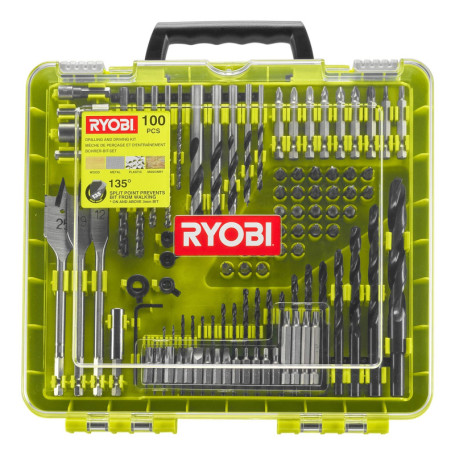 Kit de Perçage et d'Entraînement Ryobi RAKDD100 - 100 Pièces
