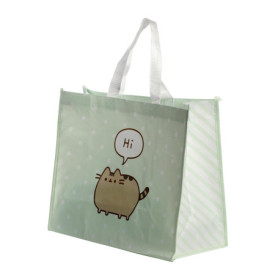 Sac de Courses Écologique en Plastique Recyclé - Arc-en-Ciel 33x39.5 cm
