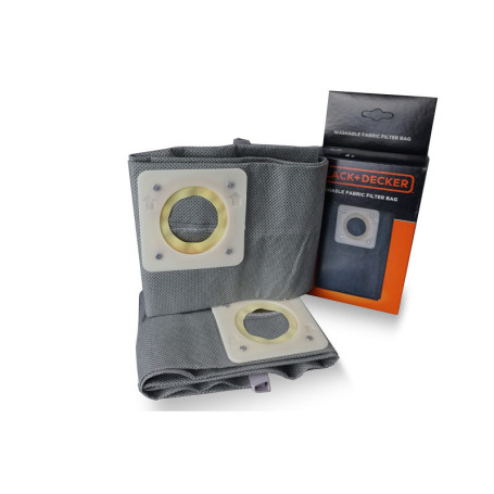 Sacs Filtrants Lavables BLACK+DECKER pour Aspirateurs 20L