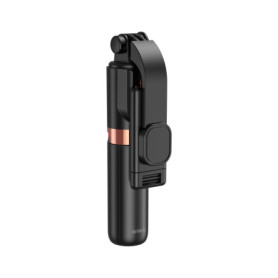 Mini perche à selfie WiWU avec lumière et trépied - Compact et portable