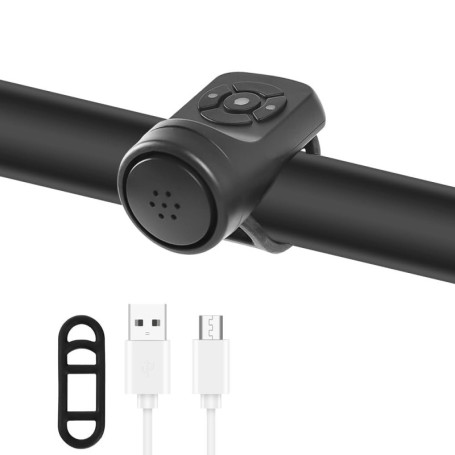Sonnette de Vélo Électrique Yotutun 120dB - Klaxon Étanche Rechargeable USB