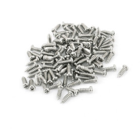 Pack de 100 Vis Autotaraudeuses M2,5 x 8mm en Acier Inoxydable