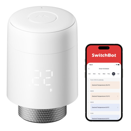Thermostat Connecté SwitchBot pour Radiateur - Contrôle Bluetooth et Application