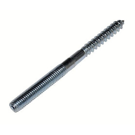 Lot de 50 vis à double filetage M8 x 140 en acier galvanisé avec Torx