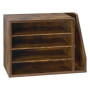 Trieur de Bureau en Bois VEVOR avec Étagères Amovibles - Organisateur de Documents et Magazines