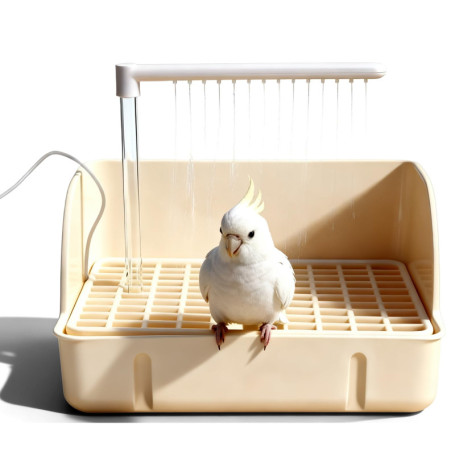 Baignoire Automatique pour Oiseaux avec Douche Multifonctionnelle