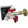 Robinet de Jardin Mural Double Sortie avec Clapet Anti-Retour - Wärmer System