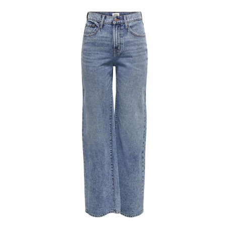 ONLY Jean à Coupe Large ONLHOPE Taille Haute Wide Leg Fit Jeans