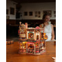 ROKR Puzzle 3D Bois Café du Coin,Maquette en Bois a Construire Boîte à Musique,Cadeaux DIY Faits À La Main pour Adultes Dream Co