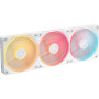 CORSAIR iCUE Link LX120-R RGB 120mm PWM Ventilateur Inversés – Kit Triple Ventilateur – Faible Bruit, CORSAIR Palier à Dôme Magn