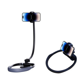 Support universel pour téléphone portable - Col de cygne - Rotation à 360 ° - Réglable - Pour téléphone portable de 4,7" à 6,7"