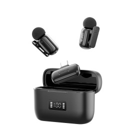 ULANZI A200 Micro Cravate sans Fil, Mini Micro pour iPhone 17/16/15 Android, Réduction Intelligente du Bruit, 30H Utilisation, P