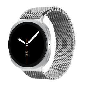 Bracelet Milanaise Magnétique Rechange pour Samsung Galaxy Watch 8 40mm 44mm/8 Classic 46mm Homme Femme,Milanais Loop Acier Inox