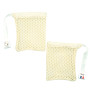 Filet savon x2 en coton bio - filet sauve-savon pour savon ou shampooing solide - zéro déchet - moussant et exfoliant doux - Fab