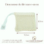 Filet savon x2 en coton bio - filet sauve-savon pour savon ou shampooing solide - zéro déchet - moussant et exfoliant doux - Fab