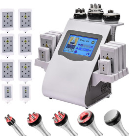 lipocavitation radiofrequence 6 en 1 à radiofréquence 40 K - Appareil de massage pour le visage et le corps
