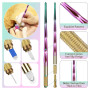 ATOMUS Kit de stylo microblading semi-permanent complet pour sourcils professionnels 18U 5RS fournitures de tatouage