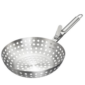 Wok à Griller Westmark en Acier Inoxydable - Parfait pour Légumes Grillés