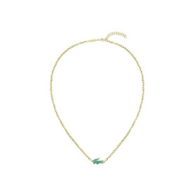 Collier en Chaîne Lacoste ARTHOR en Acier Inoxydable avec Or Jaune et Cristaux