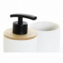 Ensemble de Bain DKD Home Decor Blanc Bambou Grès Scandinave (8 x 8 x 18 cm) (2 30,99 €