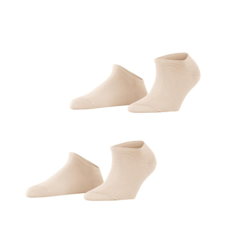 Lot de 2 Chaussettes Basses en Coton Bio - Rose Orchid pour Femme