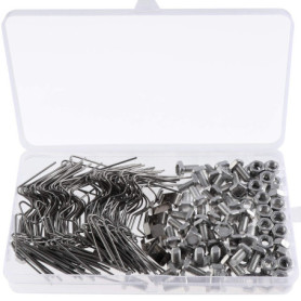 Kit de Réparation de Serre 230 Pièces - Clips et Boulons en Aluminium