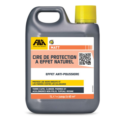 Cire de Protection MATT pour Sols en Pierre et Terre Cuite - 1L
