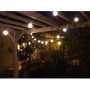 Guirlande Guinguette Lumineuse Extérieure 20 Lampes LED Blanches 6m - Étanche IP44