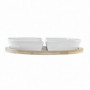 Ensemble à apértif DKD Home Decor Naturel Blanc Multicouleur Bambou Grès Tropica 29,99 €