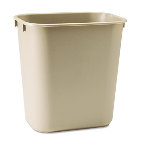Corbeille à Papier Beige Rubbermaid 13L - Durable et Pratique