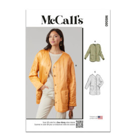Patron de Couture Veste Femme Matelassée avec Manches et Variations de Longueur