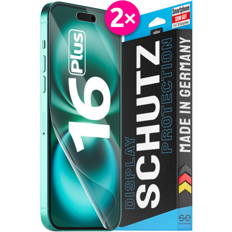 Film de Protection 3D Transparent pour iPhone 16 Plus - Lot de 2