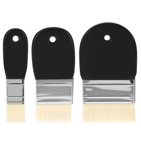 Lot de 3 Pinceaux Plat QWORK pour Aquarelle et Acrylique - 25mm, 55mm, 75mm