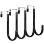 Crochets de Porte elzle - Ensemble de 4 Crochets Noir pour Maximiser le Rangement