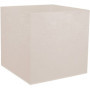 Pot de Fleurs Carré Volcania 50 cm - Beige Calcaire - EDA