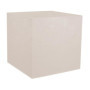 Pot de Fleurs Carré Beige Calcaire 40 cm - EDA Volcania