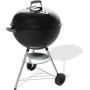 Barbecue à Charbon Weber Bar-B-Kettle Ø57 cm avec Thermomètre Intégré - 9 Couverts - Noir